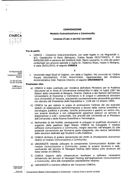 Convenzione - Università degli studi di Cagliari.