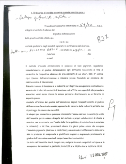 letti gli articoli 559 e 560 cpc