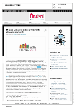 Milano Città del Libro 2015: tutti gli appuntamenti