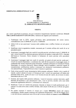 Visualizza l`ordinanza