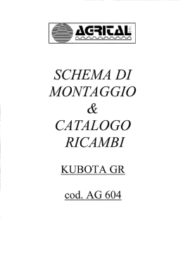 Manuale Kubota GR