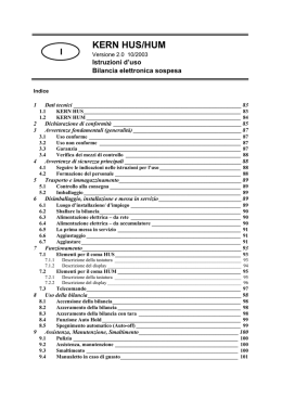 Manuale HUS HUM I