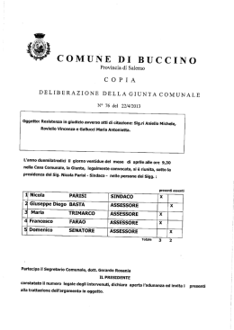COMUNE DI BUCCINO