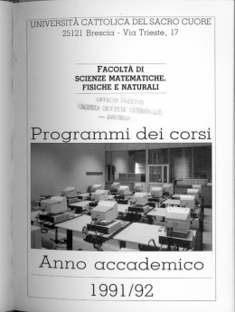 &ugrave;]&icirc;r&eacute;it&icirc; cattolica del sacro cuore - Universit&agrave; Cattolica del Sacro Cuore