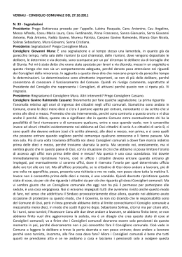 CONSIGLIO COMUNALE DEL 27.10.2011 N. 33