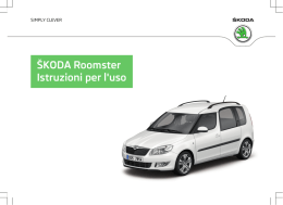 &Scaron;KODA Roomster Istruzioni per l`uso