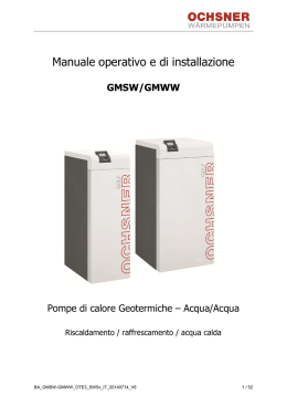 Manuale operativo e di installazione