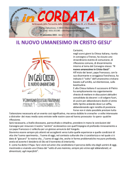 il nuovo umanesimo in cristo gesu