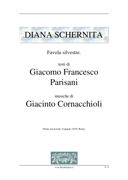 Diana schernita - Libretti d`opera italiani