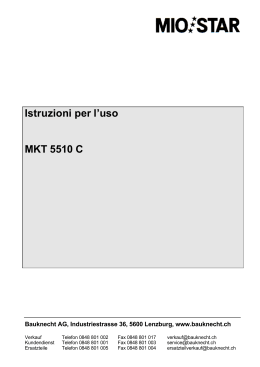Istruzioni per l`uso MKT 5510 C - Migros