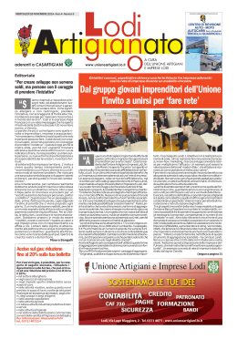 Leggi il giornale - Unione Artigiani e Imprese Lodi