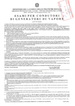 esami per condutori di generatori di vapor