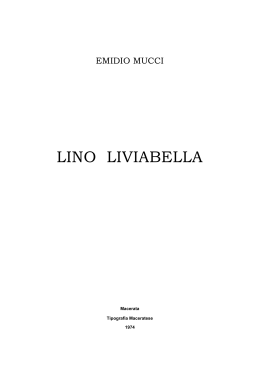 Emidio Mucci: Lino Liviabella (1974)