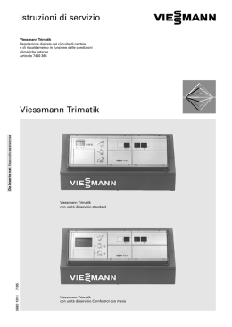 Istruzioni di servizio Viessmann Trimatik