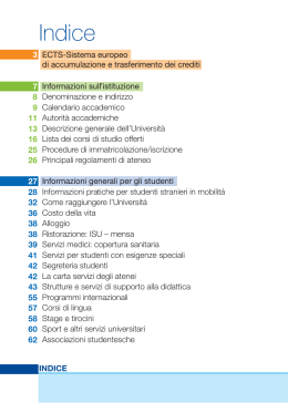 Indice - Università degli Studi di Bergamo