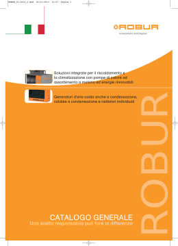 Catalogo Generale produzione ROBUR