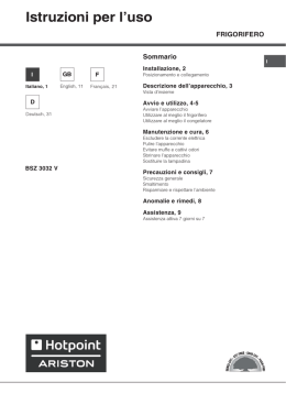 Istruzioni per l`uso