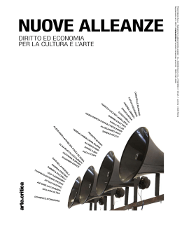 nuove alleanze - Arte e Critica