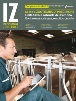 ZOOTECNIA DI PRECISIONE, supplementoa IZ 21 2014