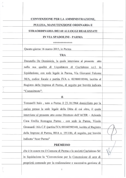 Convenzione con ACER per amministrazione