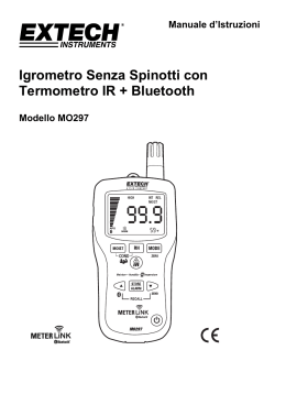 Igrometro Senza Spinotti con Termometro IR + Bluetooth