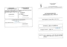 IL RESPONSABILE DEL SETTORE FINANZIARIO Attesta il parere di