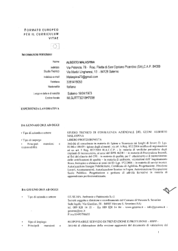 curriculum vitae geom. Alberto Malaspina