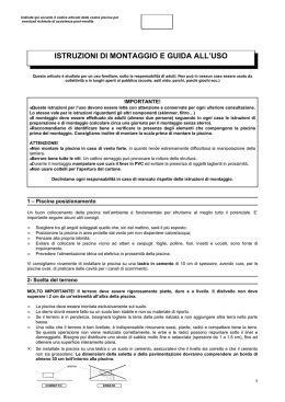 istruzioni di montaggio e guida all`uso