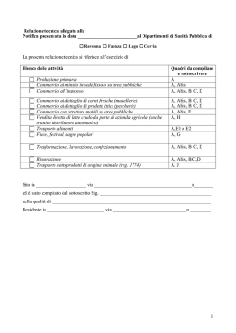 1 Relazione tecnica allegata alla Notifica presentata in data