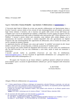 Tutte le informazioni - Università degli Studi di Milano