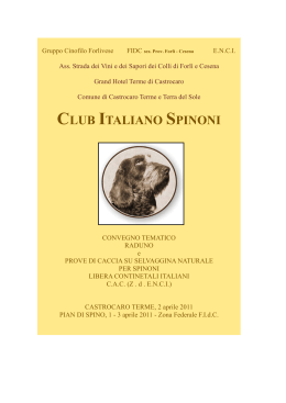 Prog. Castrocaro 2011 - Club Italiano SPinoni