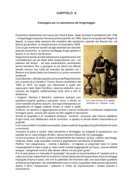 La campagna per la repressione del brigantaggio