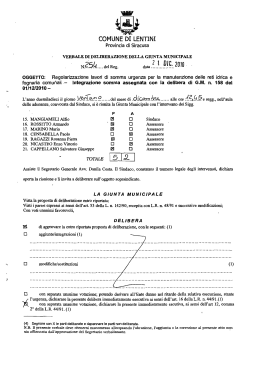 delReg. data 20m - Comune di Lentini