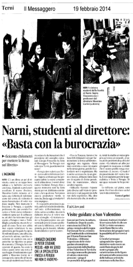 I ragazzi chiedono di poter studiare meglio. 19