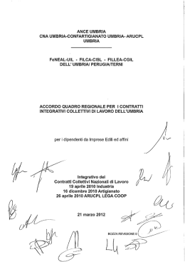 Accordo quadro regionale edilizia