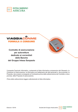 formula a consumo - Intesa Sanpaolo Assicura