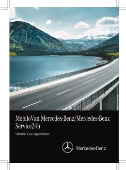 "Istruzioni supplementari MobiloVan - Mercedes-Benz