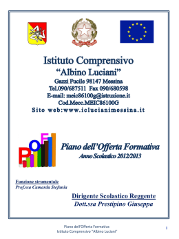 Diapositiva 1 - 13° Istituto Comprensivo Albino Luciani
