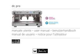 dc pro manuale utente &bull; user manual &bull; benutzerhandbuch