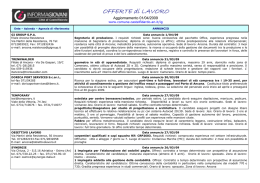 OFFERTE di LAVORO - Comune di Castelfidardo