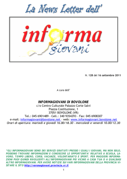 INFORMAGIOVANI DI BOVOLONE