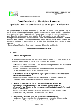 Certificazioni di Medicina dello Sport: Tipologie, Certificazioni ed oneri