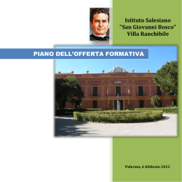 Villa Ranchibile PIANO DELL`OFFERTA FORMATIVA
