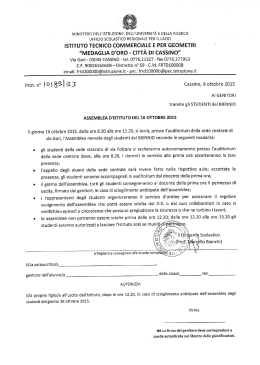 Assemblee di Istituto 16-17 ottobre - Home