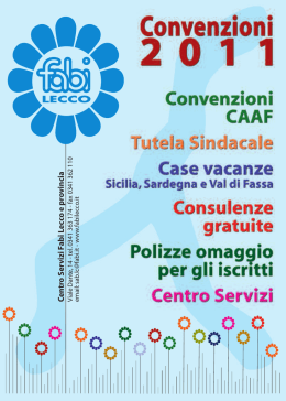 Convenzioni 2011