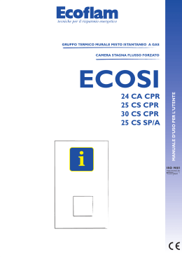 ecosi cpr, sp/a - Certificazione energetica