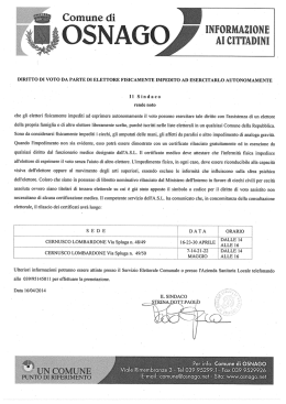 M TTlNI - Comune di Osnago