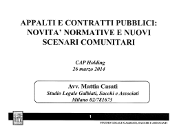 scenari comunit&agrave; i