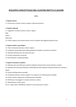Il Cluster Frutta e Legumi - PDF