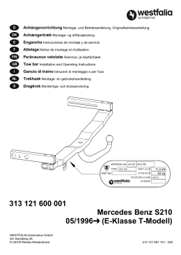 313 121 600 001 Mercedes Benz S210 05/1996   (E-Klasse